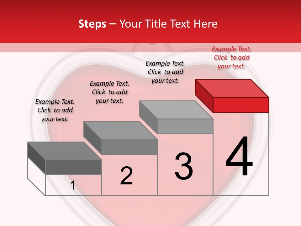 Red Love White PowerPoint Template