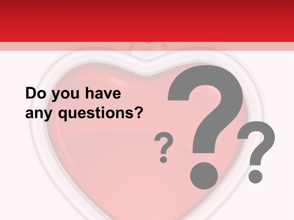 Red Love White PowerPoint Template