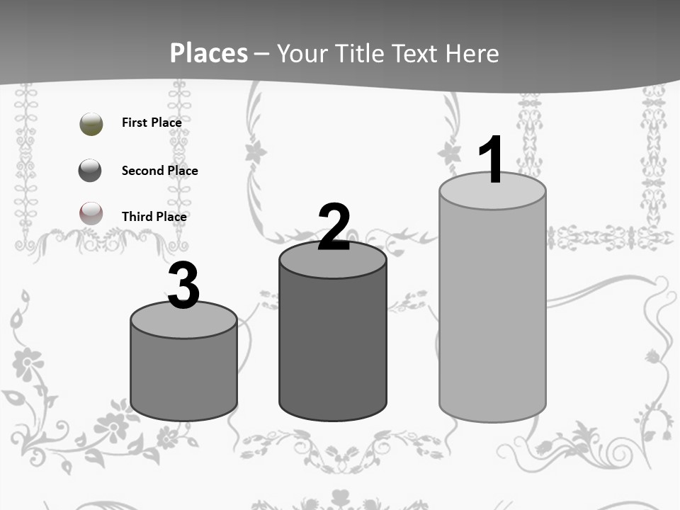 A Large Number Of Frames And Ornaments On A White Background PowerPoint Template