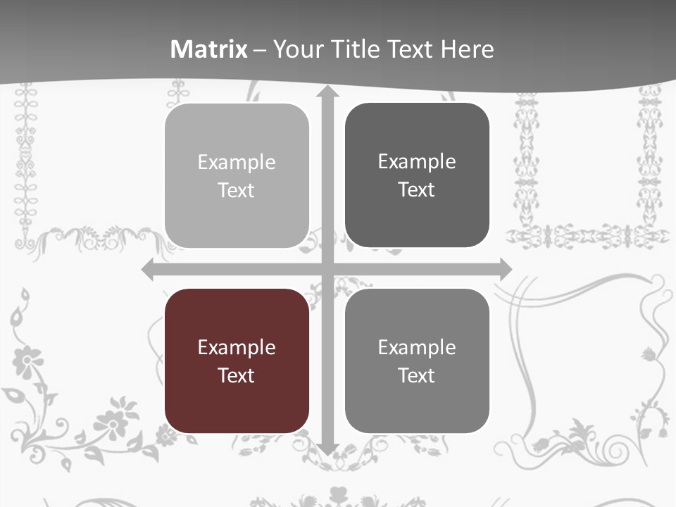 A Large Number Of Frames And Ornaments On A White Background PowerPoint Template