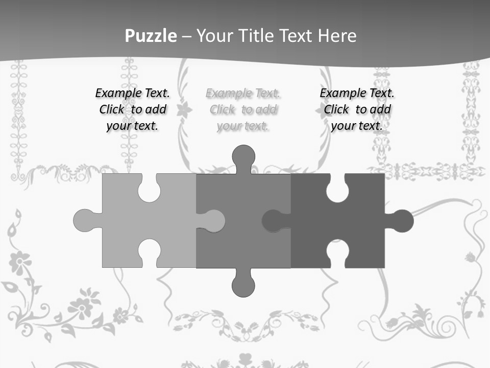 A Large Number Of Frames And Ornaments On A White Background PowerPoint Template