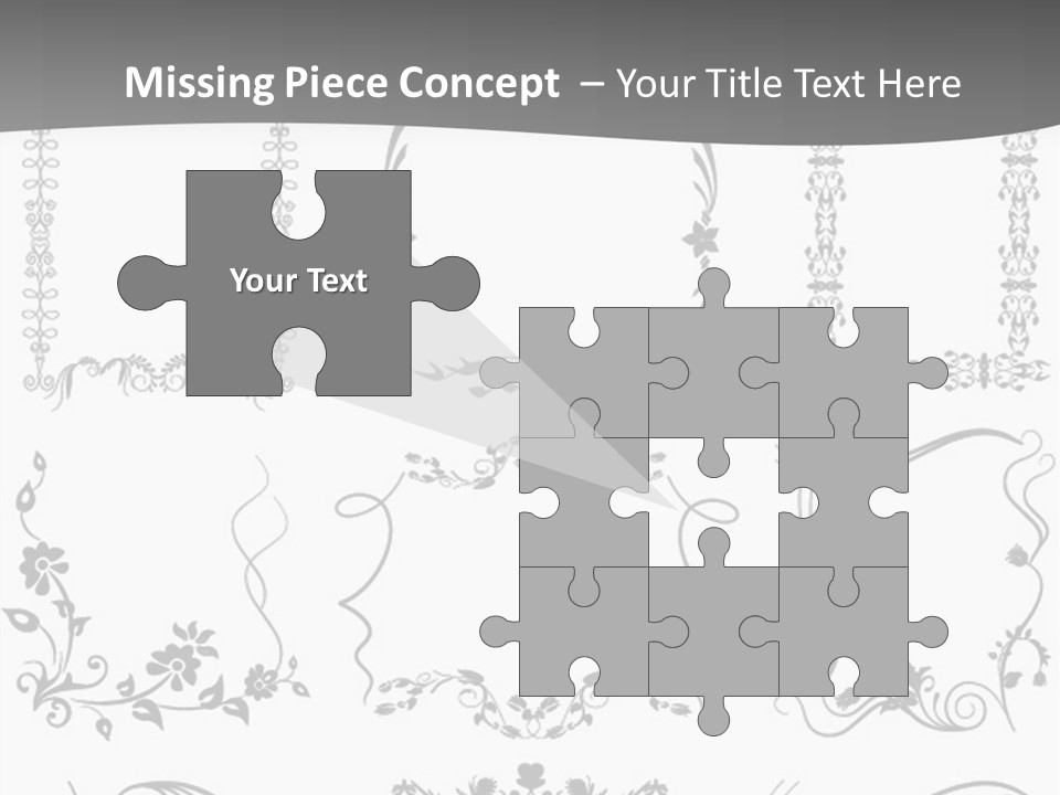 A Large Number Of Frames And Ornaments On A White Background PowerPoint Template