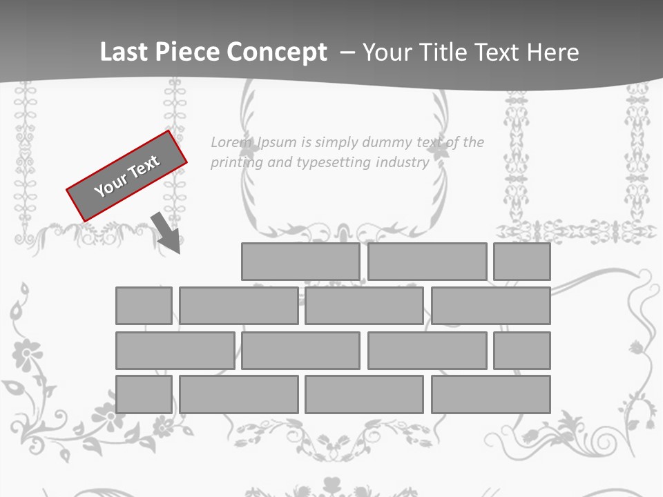 A Large Number Of Frames And Ornaments On A White Background PowerPoint Template