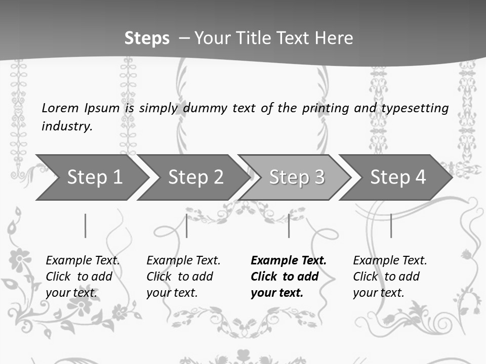 A Large Number Of Frames And Ornaments On A White Background PowerPoint Template