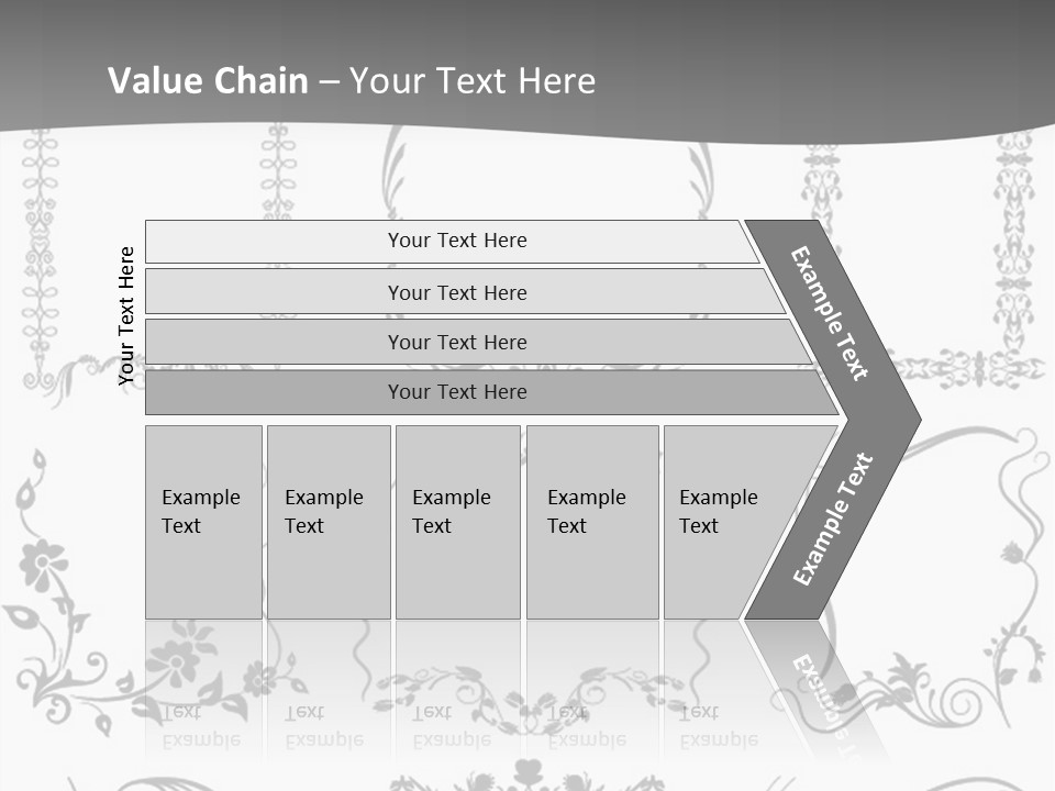 A Large Number Of Frames And Ornaments On A White Background PowerPoint Template