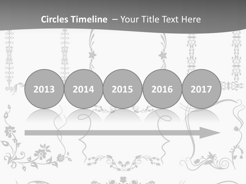 A Large Number Of Frames And Ornaments On A White Background PowerPoint Template