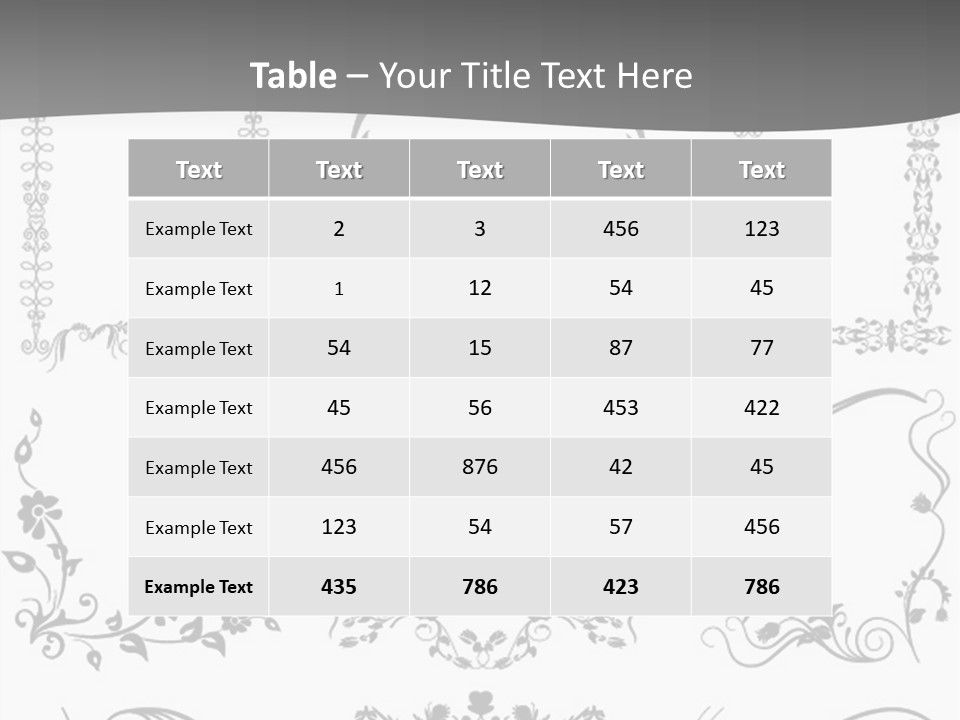 A Large Number Of Frames And Ornaments On A White Background PowerPoint Template