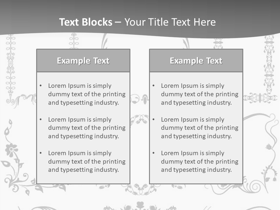 A Large Number Of Frames And Ornaments On A White Background PowerPoint Template