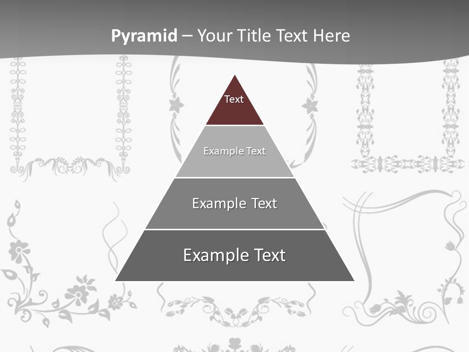 A Large Number Of Frames And Ornaments On A White Background PowerPoint Template