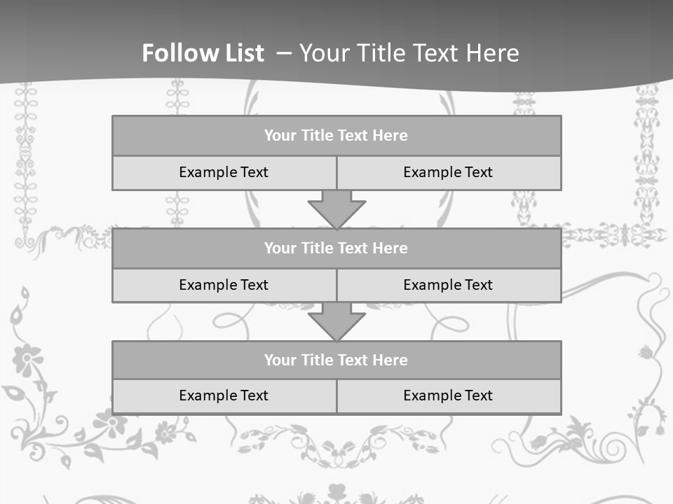 A Large Number Of Frames And Ornaments On A White Background PowerPoint Template
