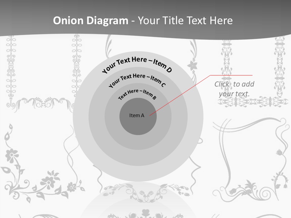 A Large Number Of Frames And Ornaments On A White Background PowerPoint Template