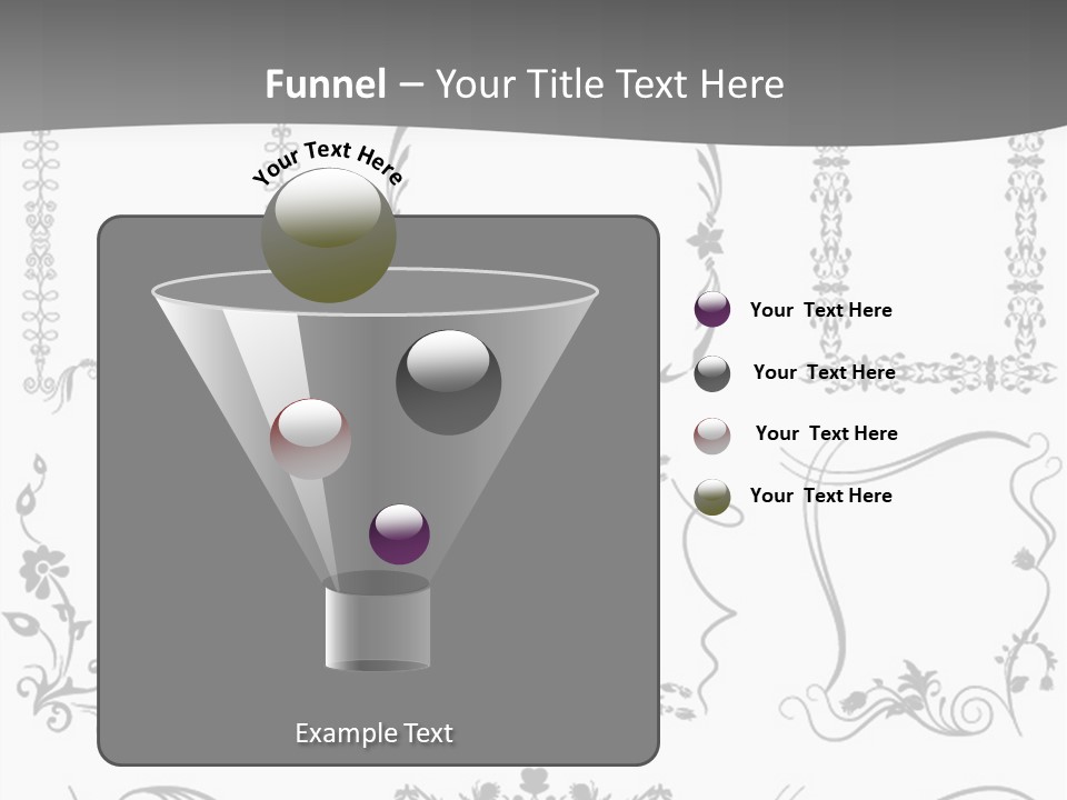 A Large Number Of Frames And Ornaments On A White Background PowerPoint Template