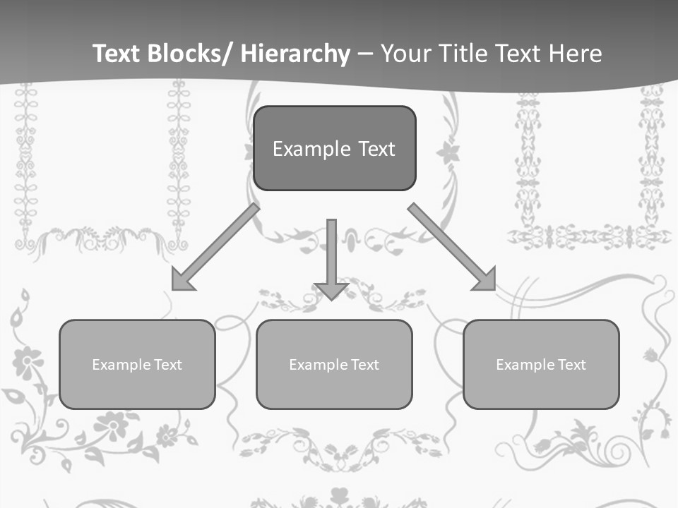 A Large Number Of Frames And Ornaments On A White Background PowerPoint Template