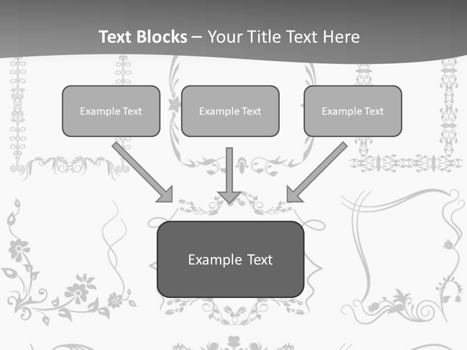 A Large Number Of Frames And Ornaments On A White Background PowerPoint Template