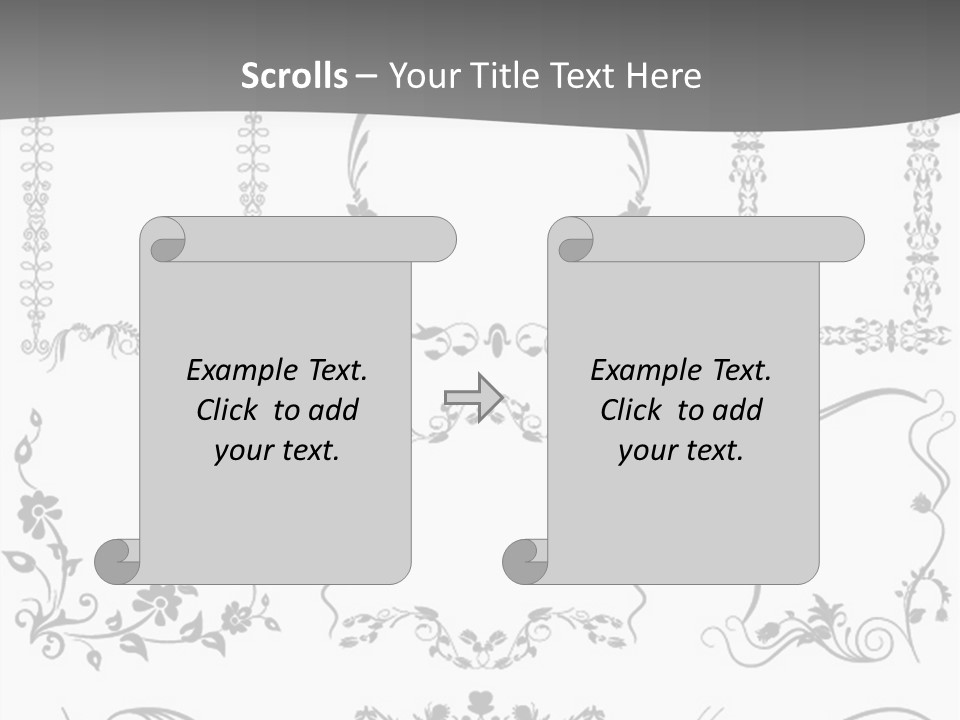 A Large Number Of Frames And Ornaments On A White Background PowerPoint Template
