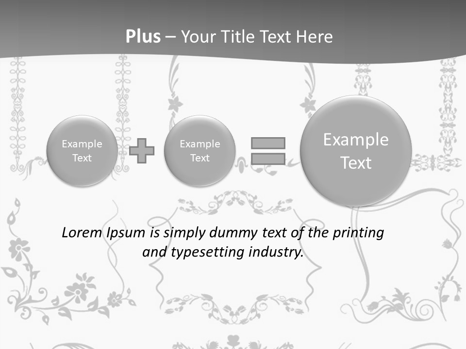A Large Number Of Frames And Ornaments On A White Background PowerPoint Template