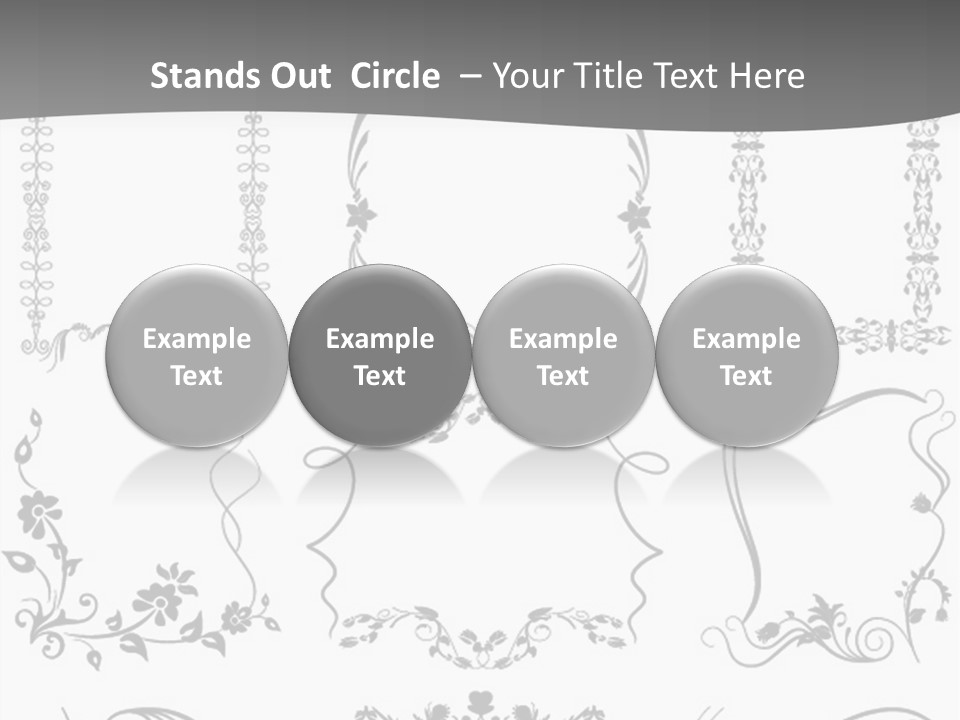 A Large Number Of Frames And Ornaments On A White Background PowerPoint Template