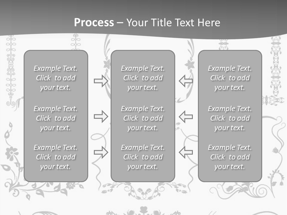 A Large Number Of Frames And Ornaments On A White Background PowerPoint Template