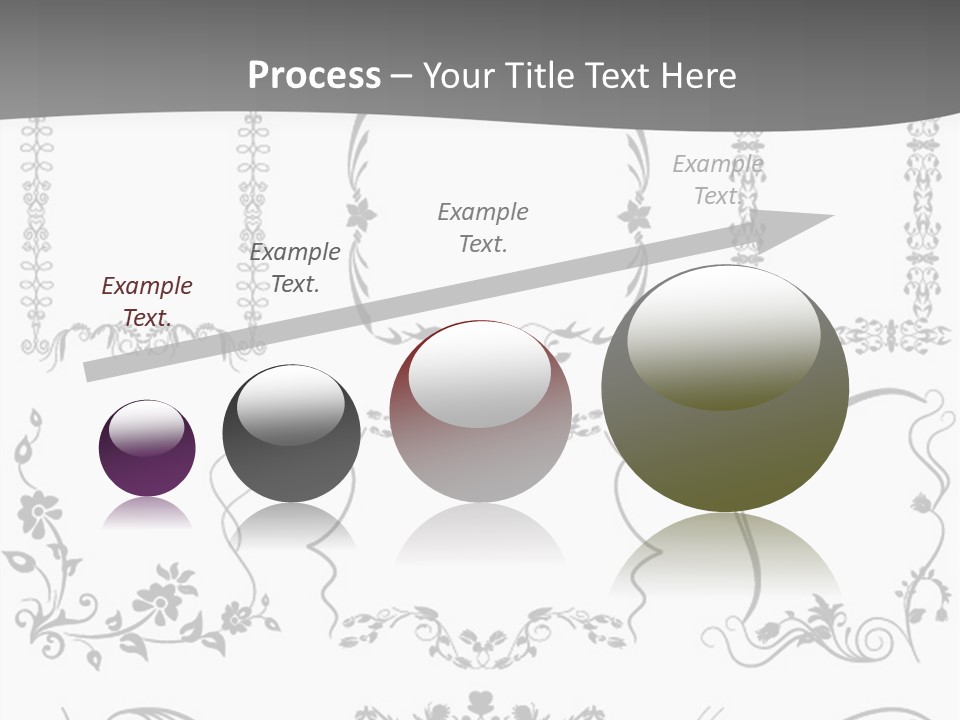 A Large Number Of Frames And Ornaments On A White Background PowerPoint Template