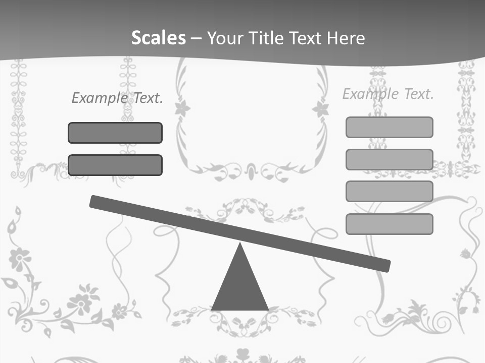 A Large Number Of Frames And Ornaments On A White Background PowerPoint Template
