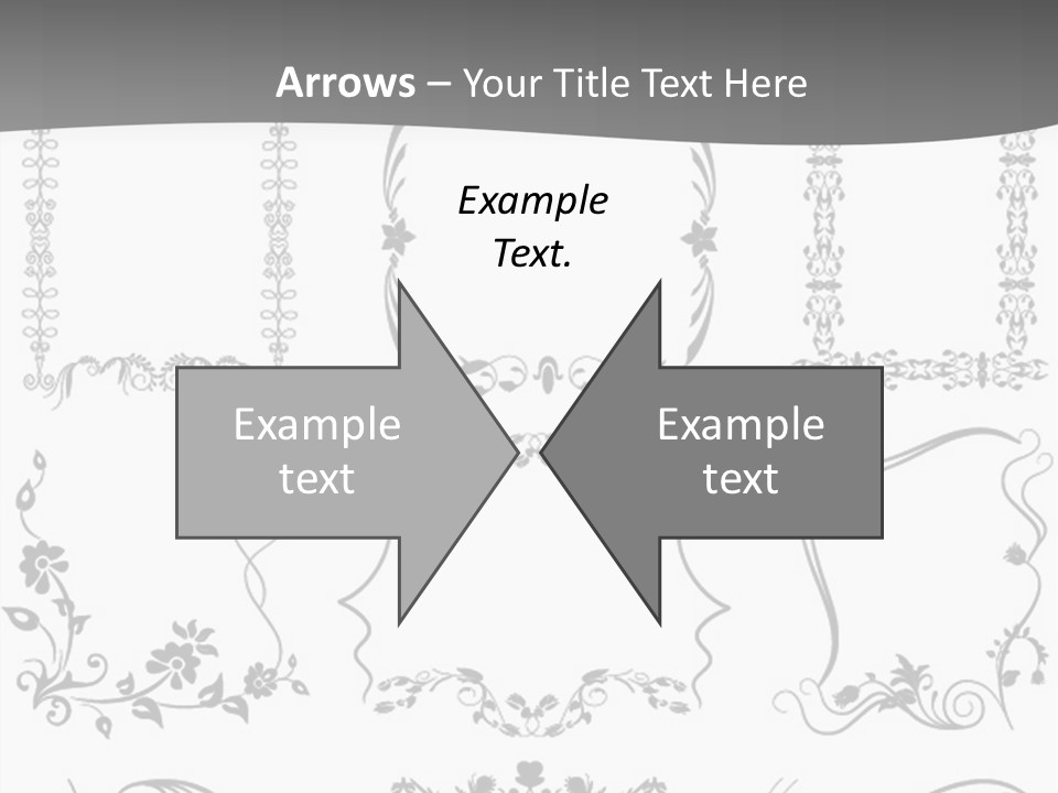 A Large Number Of Frames And Ornaments On A White Background PowerPoint Template