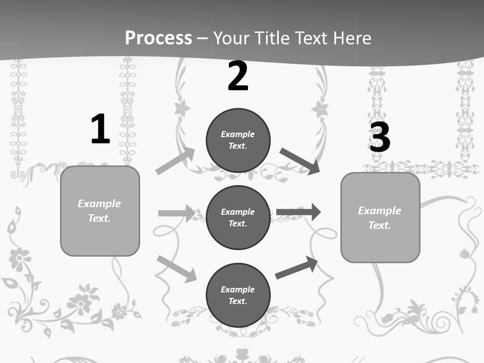 A Large Number Of Frames And Ornaments On A White Background PowerPoint Template