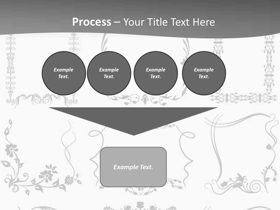A Large Number Of Frames And Ornaments On A White Background PowerPoint Template