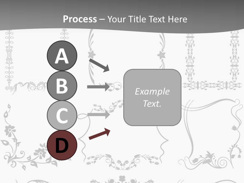 A Large Number Of Frames And Ornaments On A White Background PowerPoint Template
