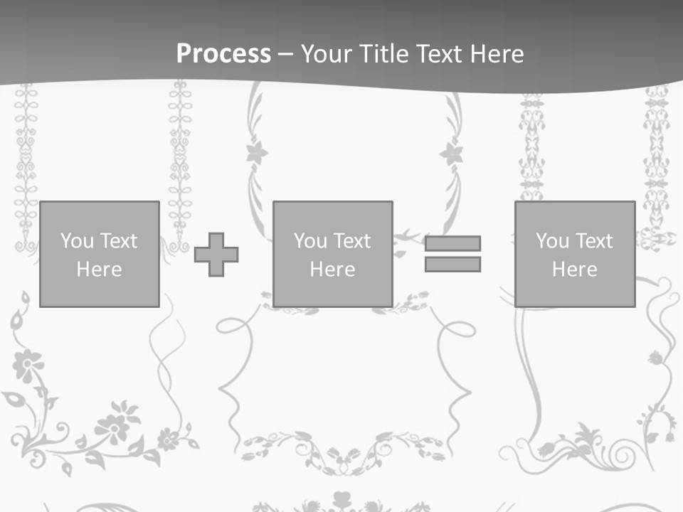 A Large Number Of Frames And Ornaments On A White Background PowerPoint Template