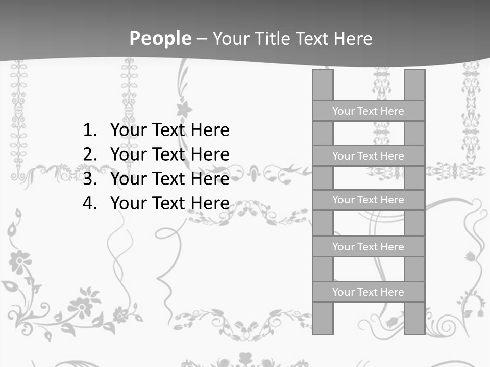 A Large Number Of Frames And Ornaments On A White Background PowerPoint Template