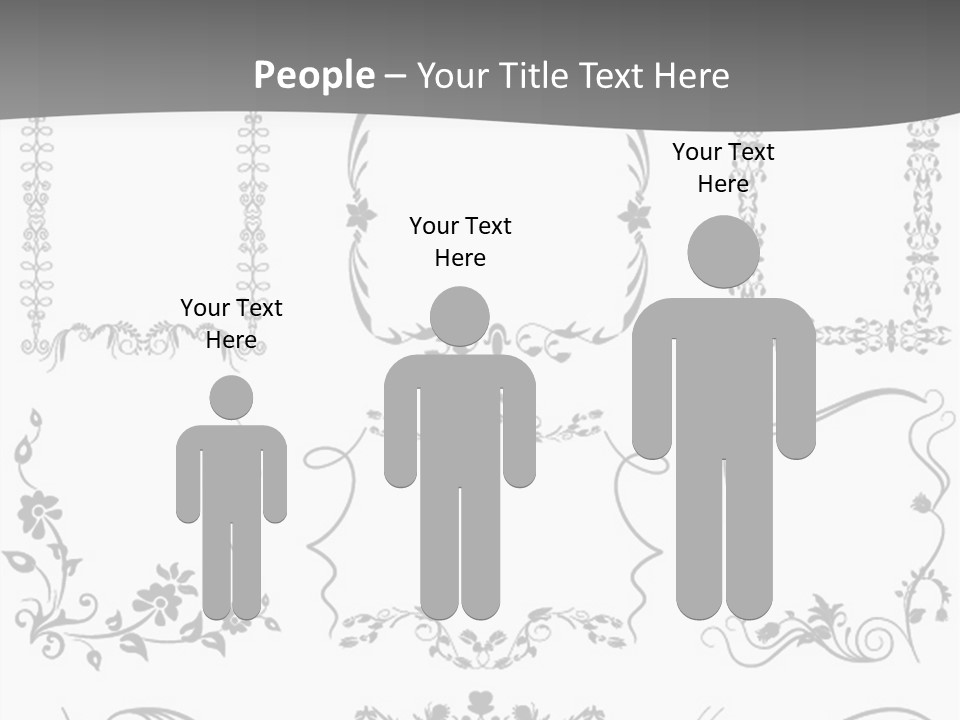 A Large Number Of Frames And Ornaments On A White Background PowerPoint Template