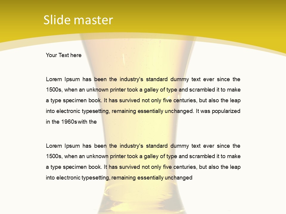 Booze One Stilllife PowerPoint Template