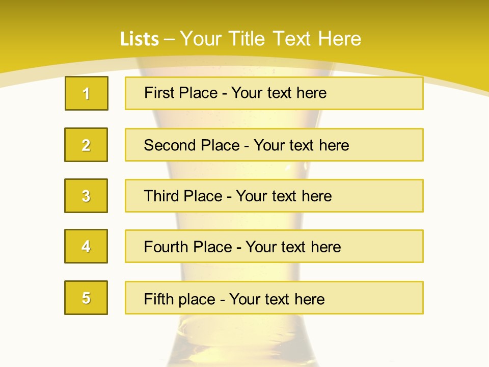 Booze One Stilllife PowerPoint Template