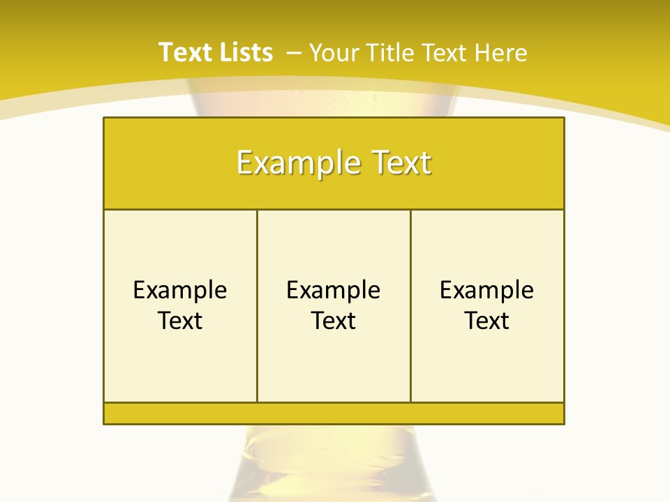 Booze One Stilllife PowerPoint Template