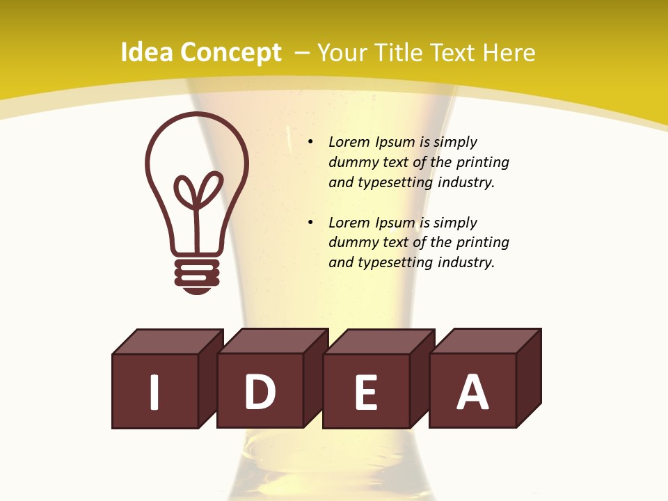 Booze One Stilllife PowerPoint Template