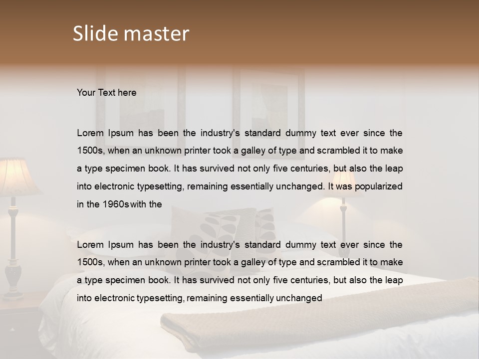 Motel Lamp Night PowerPoint Template