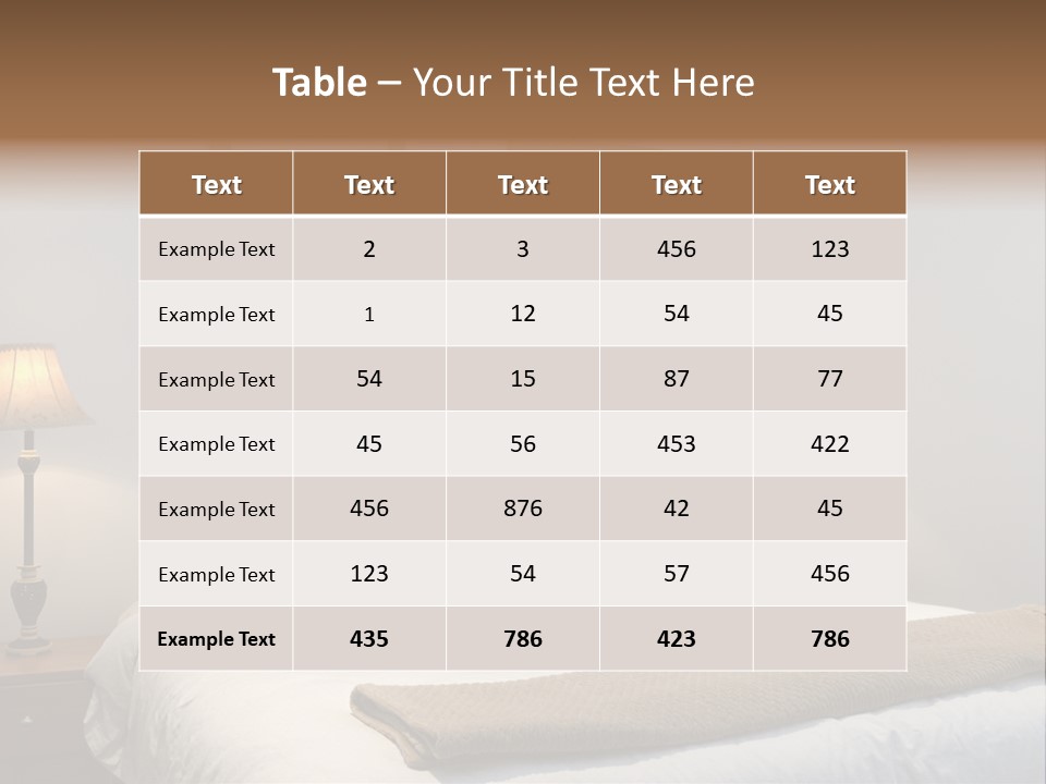 Motel Lamp Night PowerPoint Template