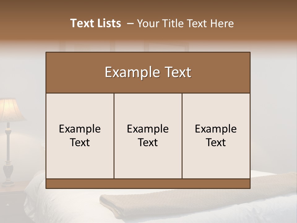 Motel Lamp Night PowerPoint Template