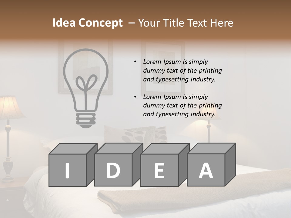 Motel Lamp Night PowerPoint Template