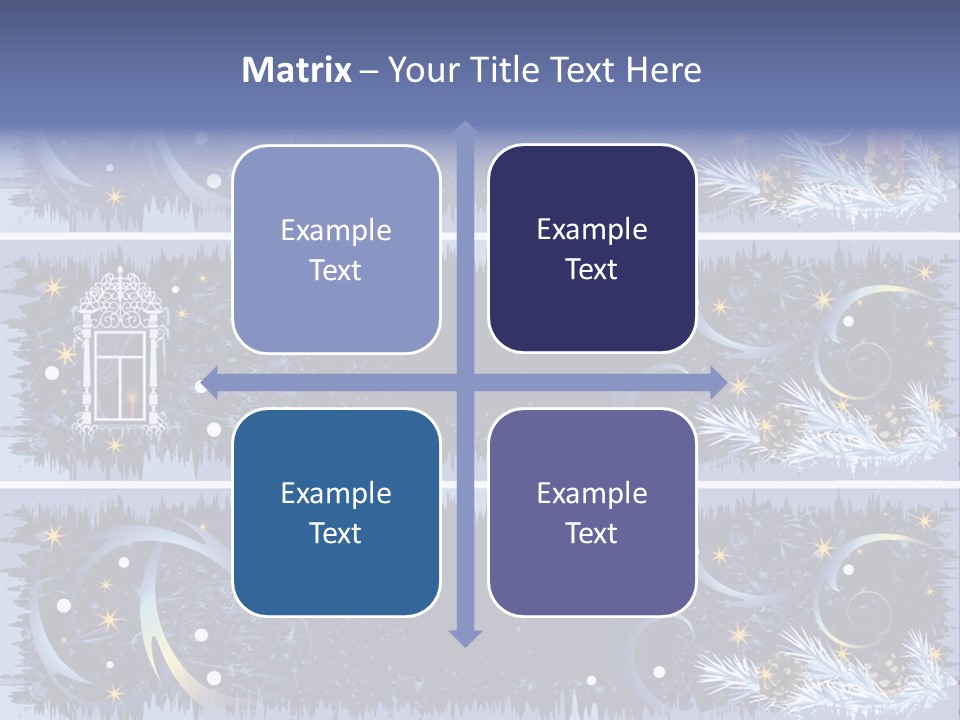 Frame Window Christmas PowerPoint Template