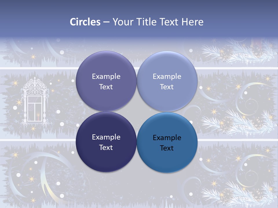 Frame Window Christmas PowerPoint Template