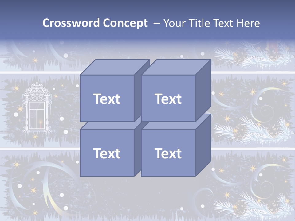 Frame Window Christmas PowerPoint Template