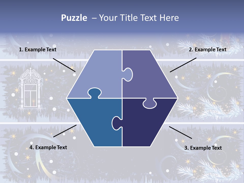 Frame Window Christmas PowerPoint Template