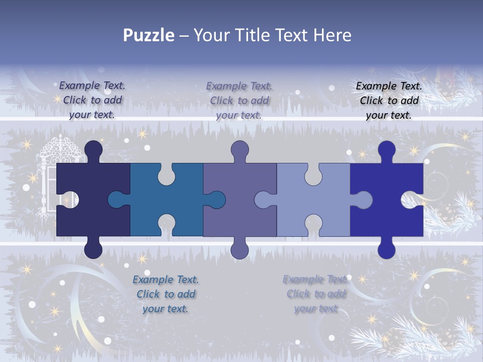 Frame Window Christmas PowerPoint Template