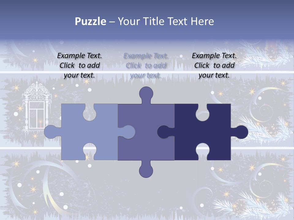 Frame Window Christmas PowerPoint Template