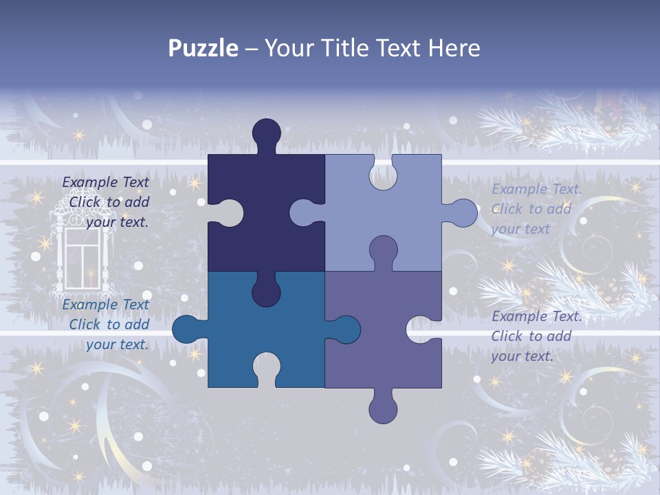 Frame Window Christmas PowerPoint Template