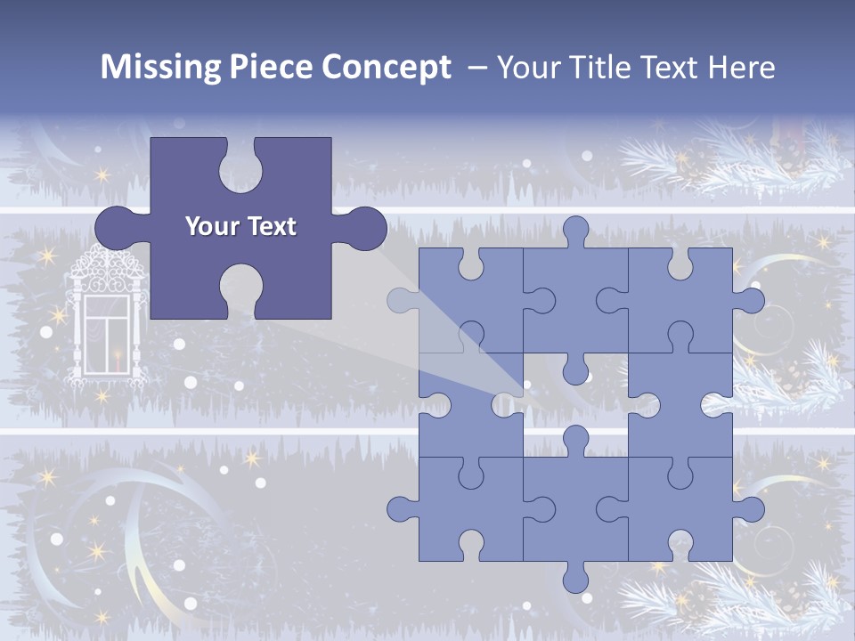 Frame Window Christmas PowerPoint Template