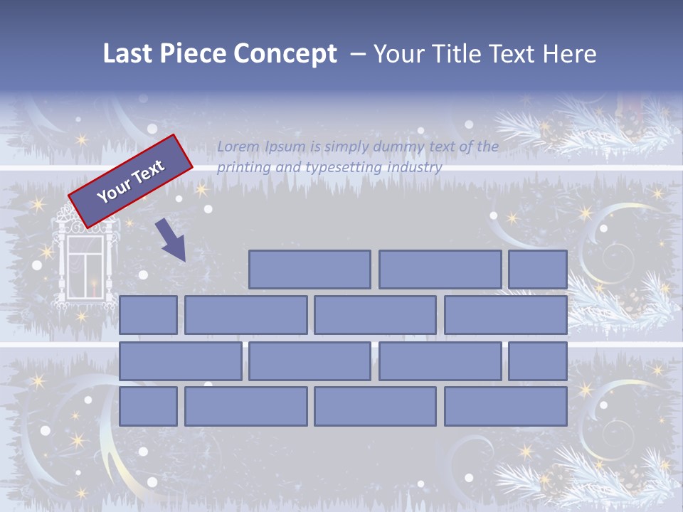 Frame Window Christmas PowerPoint Template