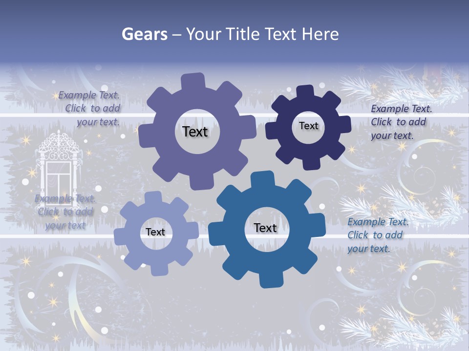 Frame Window Christmas PowerPoint Template