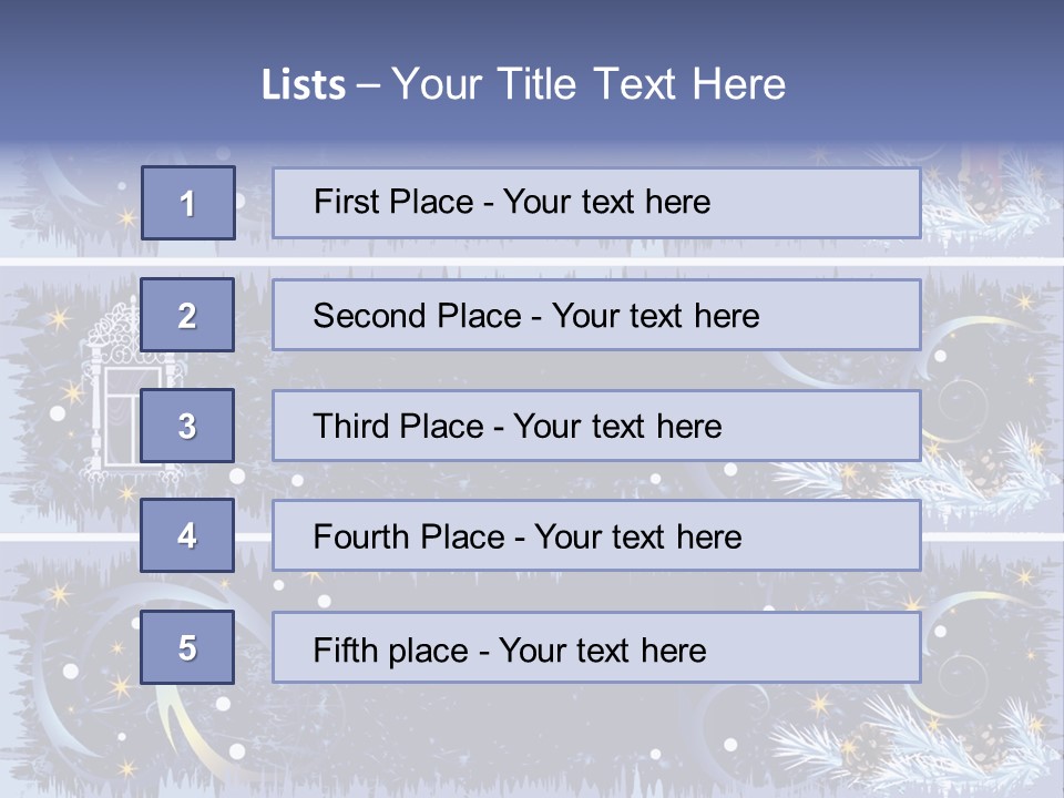 Frame Window Christmas PowerPoint Template